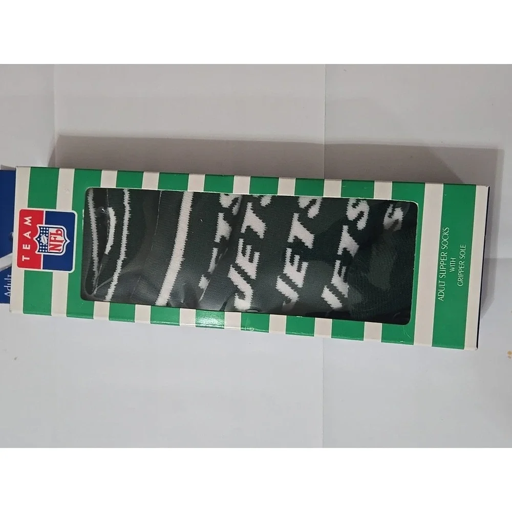 Rare 1998 New York Jets Slipper Socks  Deadstock NWT  Footwear Inc NFL Deadstock